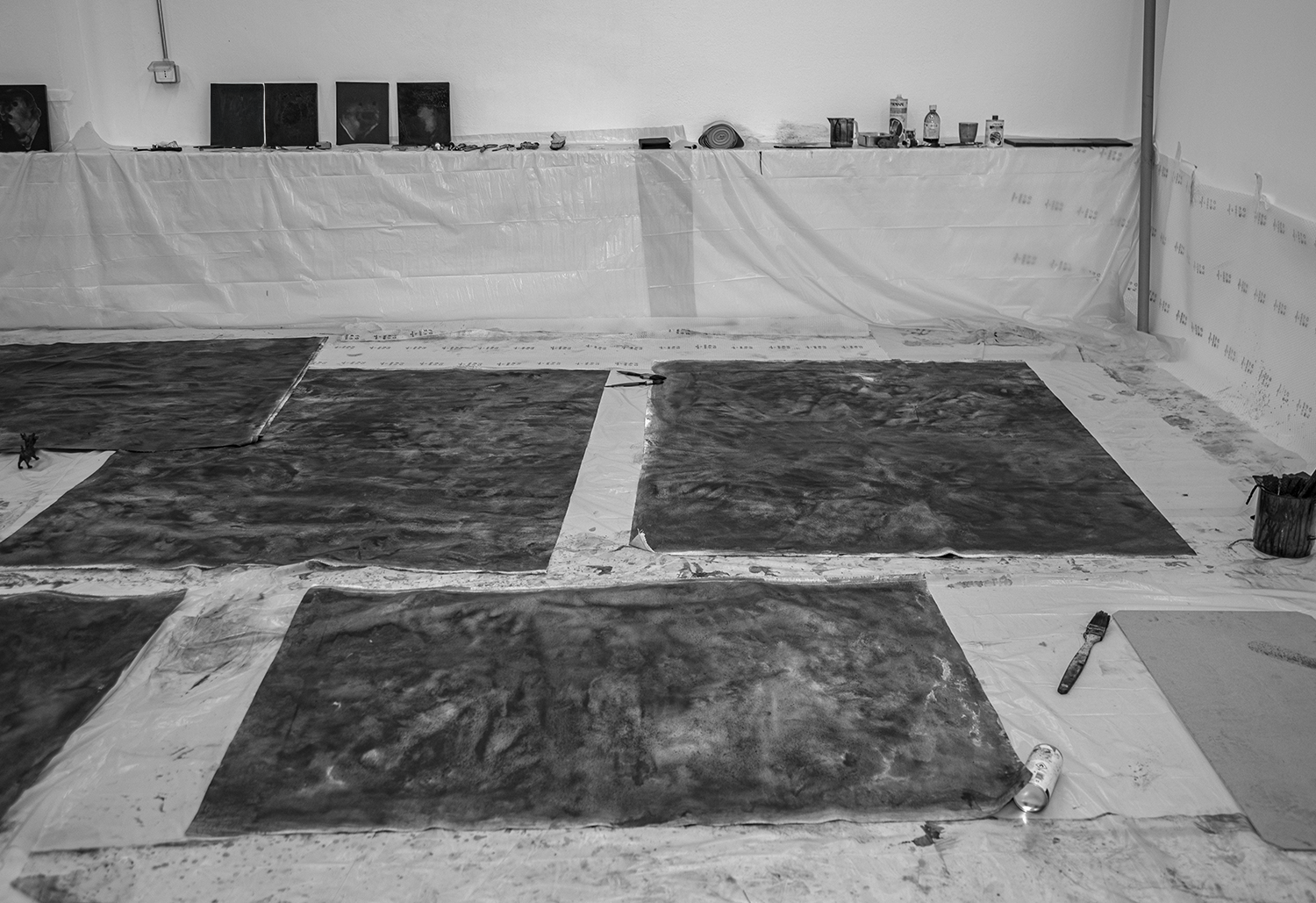 Archive images, artist's studio